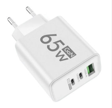 Caricatore GaN 65W Fast Charger 2x USB-C - 1USB A