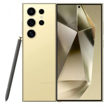 Samsung Galaxy S24 Ultra 5G Smartphone, Titanium Yellow, 256 GB